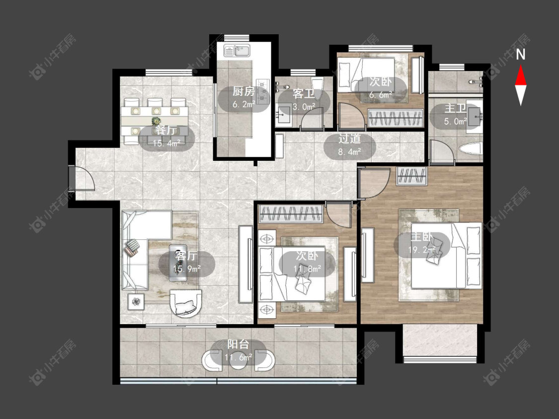 吾悦华府(金坛)房源户型图 常州吾悦华府(金坛)在售二手房源户型图_小牛看房