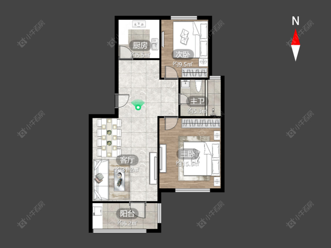 常州紫荆东苑在售二手房源户型图_小牛看房