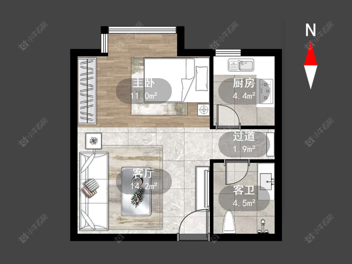 中央花园房源户型图 常州中央花园在售二手房源户型图_小牛看房
