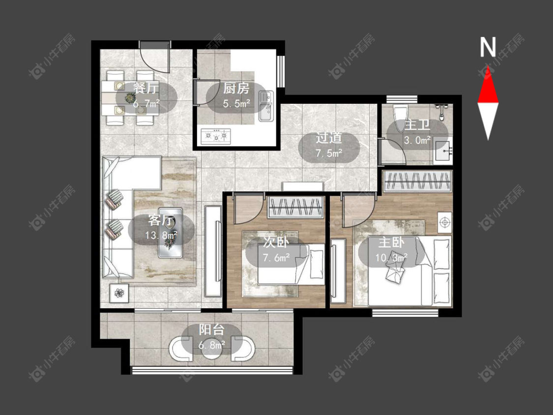 常州观湖名轩在售二手房源户型图_小牛看房