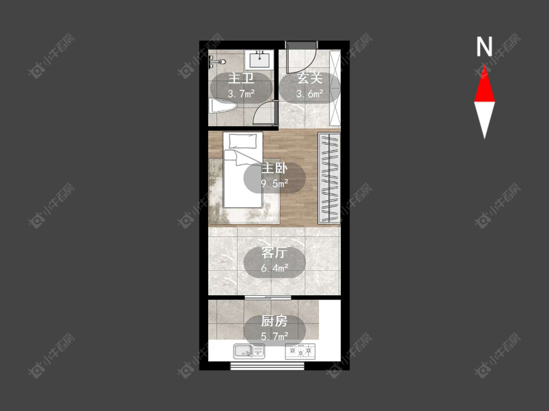 九洲花园四期房源户型图 常州九洲花园四期在售二手房源户型图_小牛看房