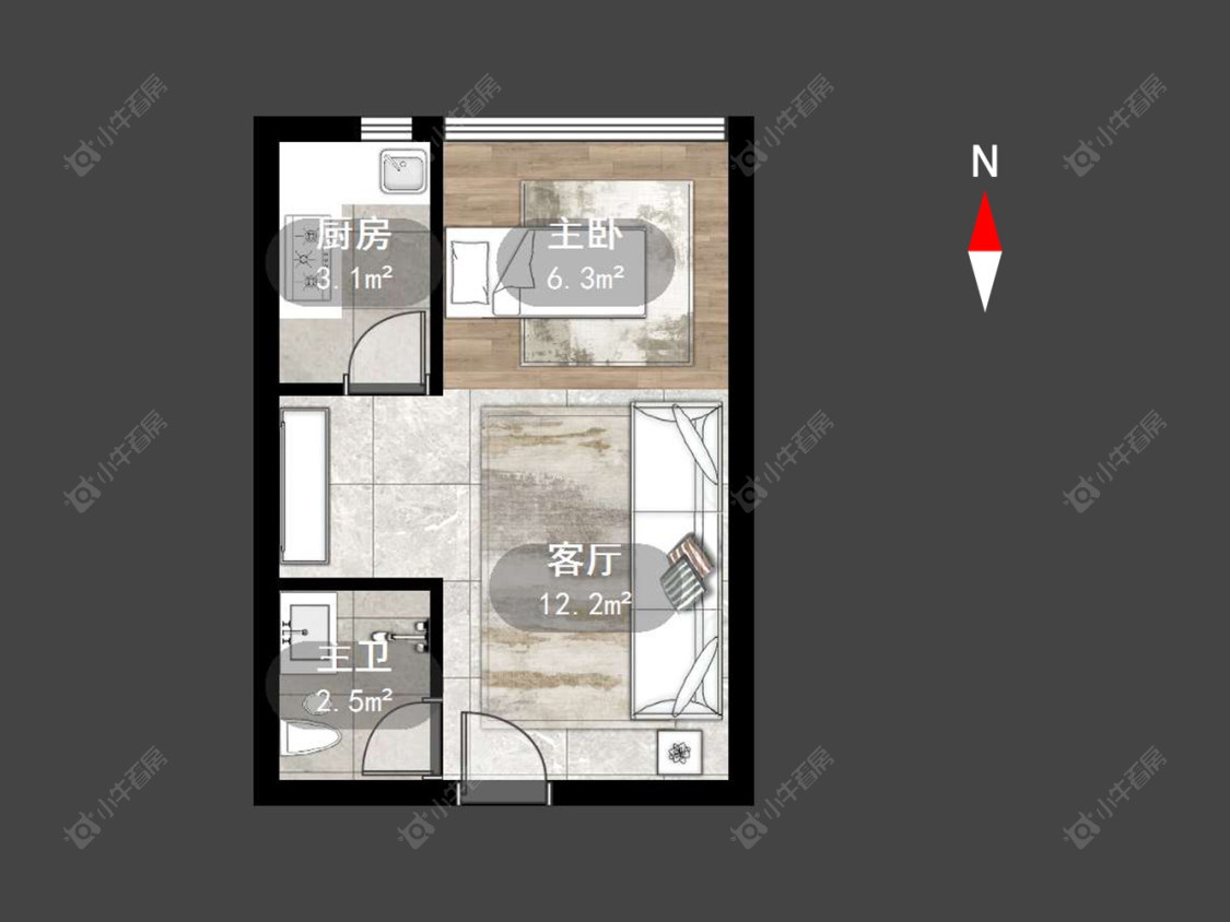 常州金百国际在售二手房源户型图_小牛看房