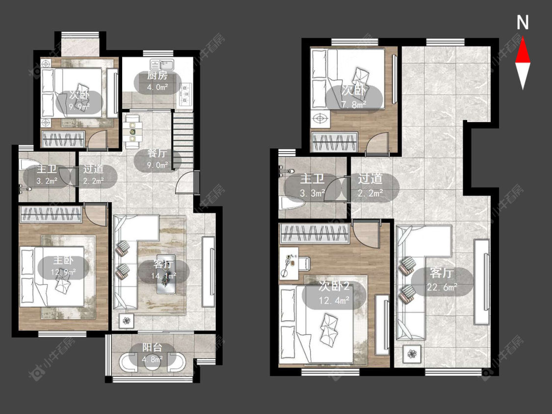 西林家园一期房源户型图 常州西林家园一期在售二手房源户型图_小牛看房