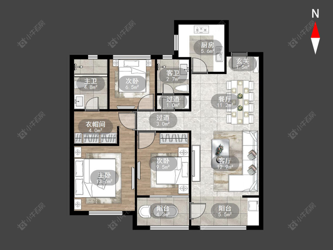 常州新城郡未来在售二手房源户型图_小牛看房