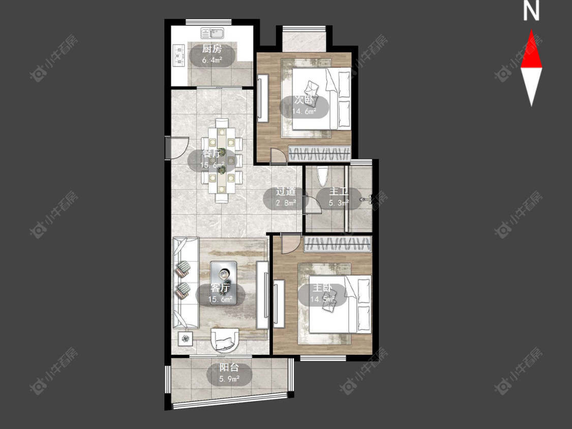 青洋花苑房源户型图 常州青洋花苑在售二手房源户型图_小牛看房
