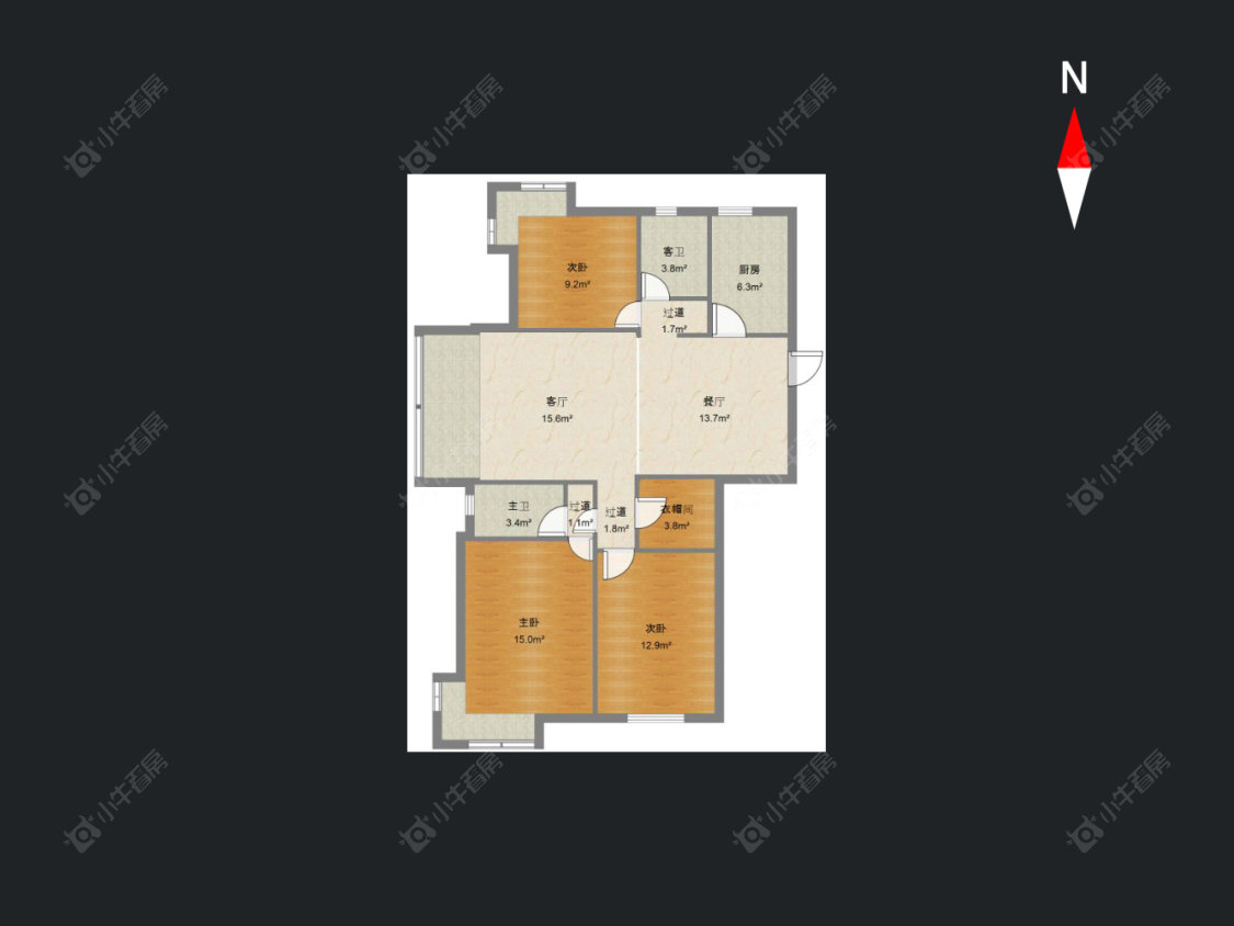 常州泰盈八千里在售二手房源户型图_小牛看房