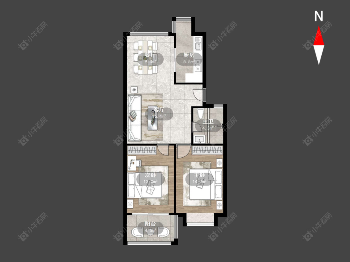 常州锦江丽都花园南区在售二手房源户型图_小牛看房