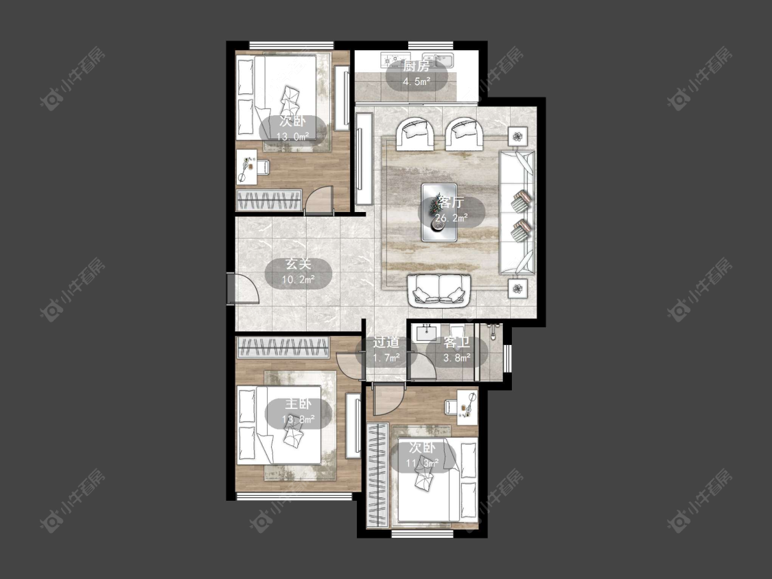 丹阳天怡紫宸在售二手房源户型图_小牛看房