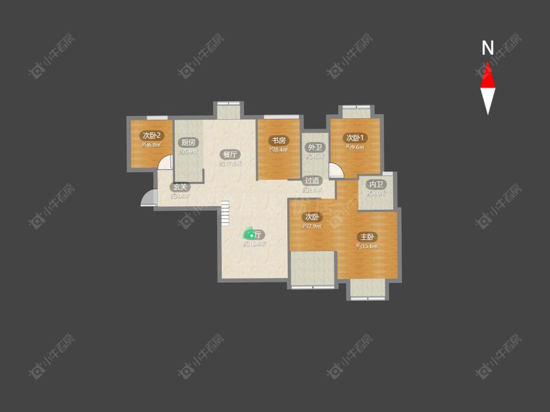 常州景瑞曦城在售二手房源户型图_小牛看房