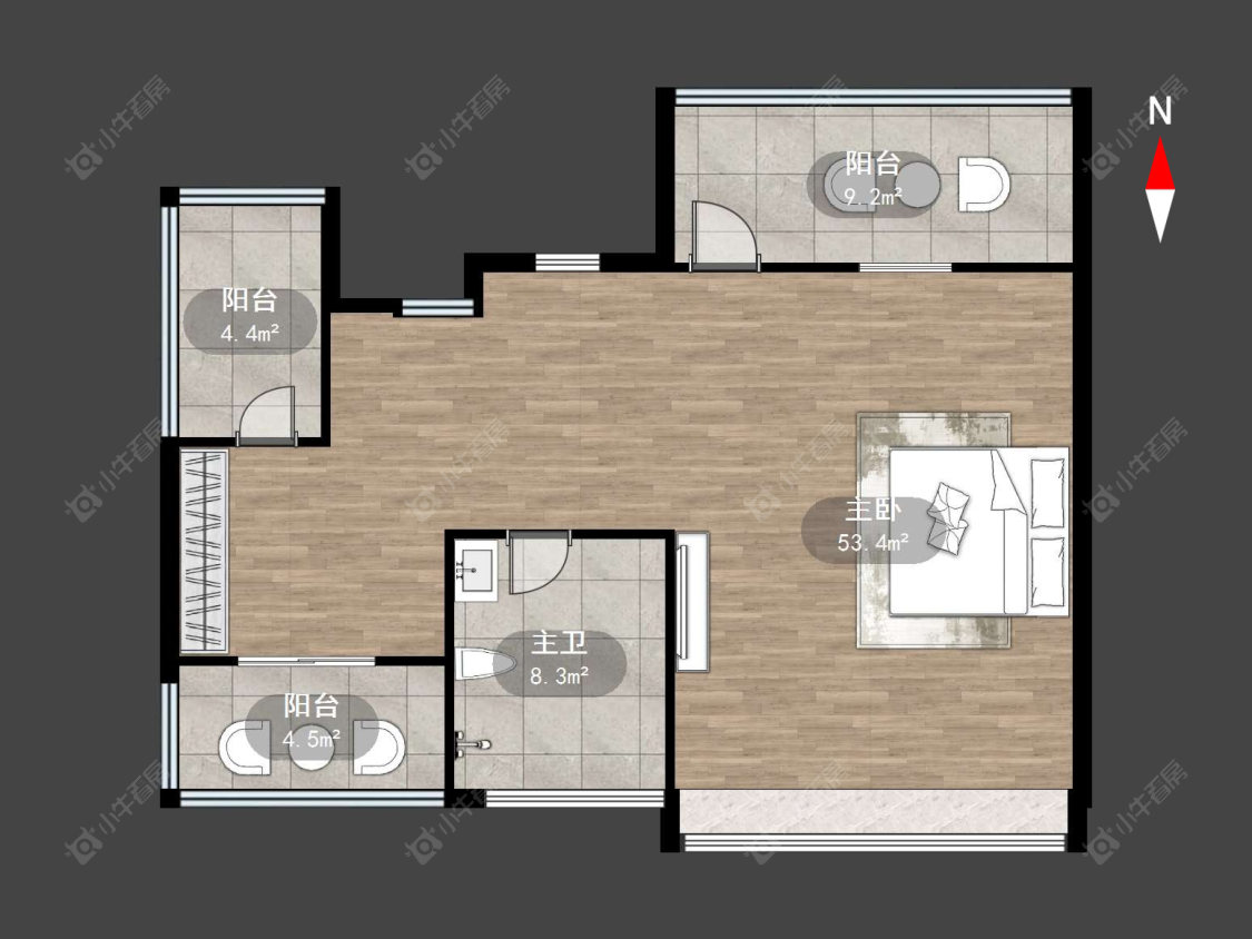 常州太湖院子在售二手房源户型图_小牛看房