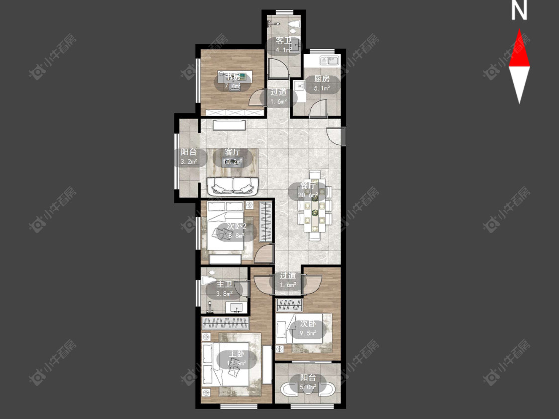 常州常发豪郡在售二手房源户型图_小牛看房