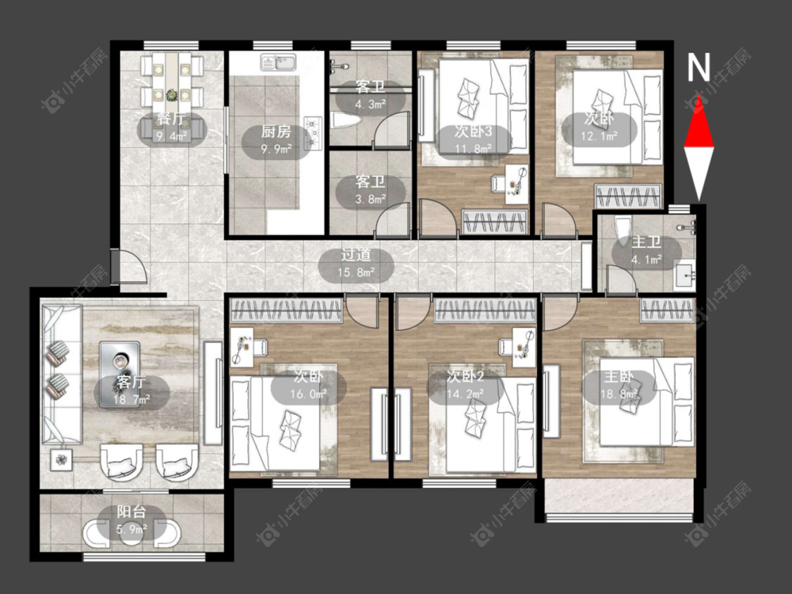 常州顺园一村在售二手房源户型图_小牛看房
