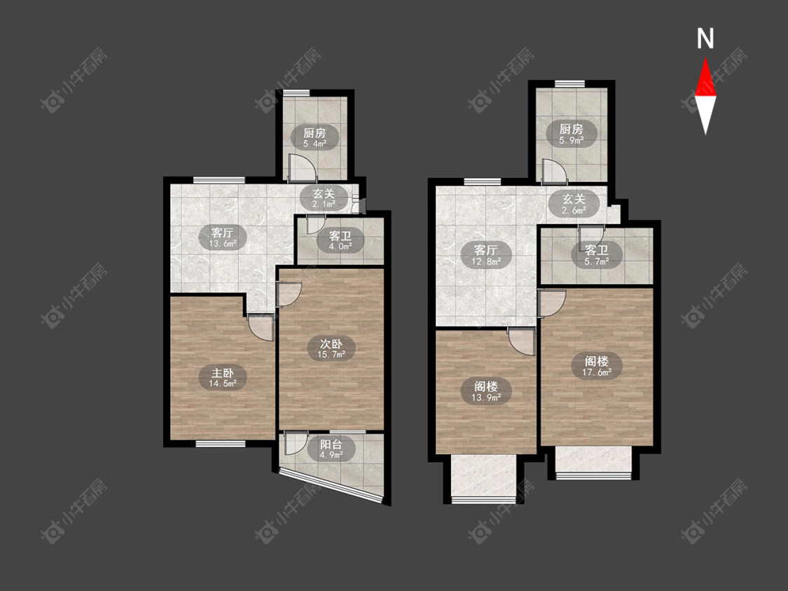 常州翠竹新村东北区在售二手房房源户型图_小牛看房