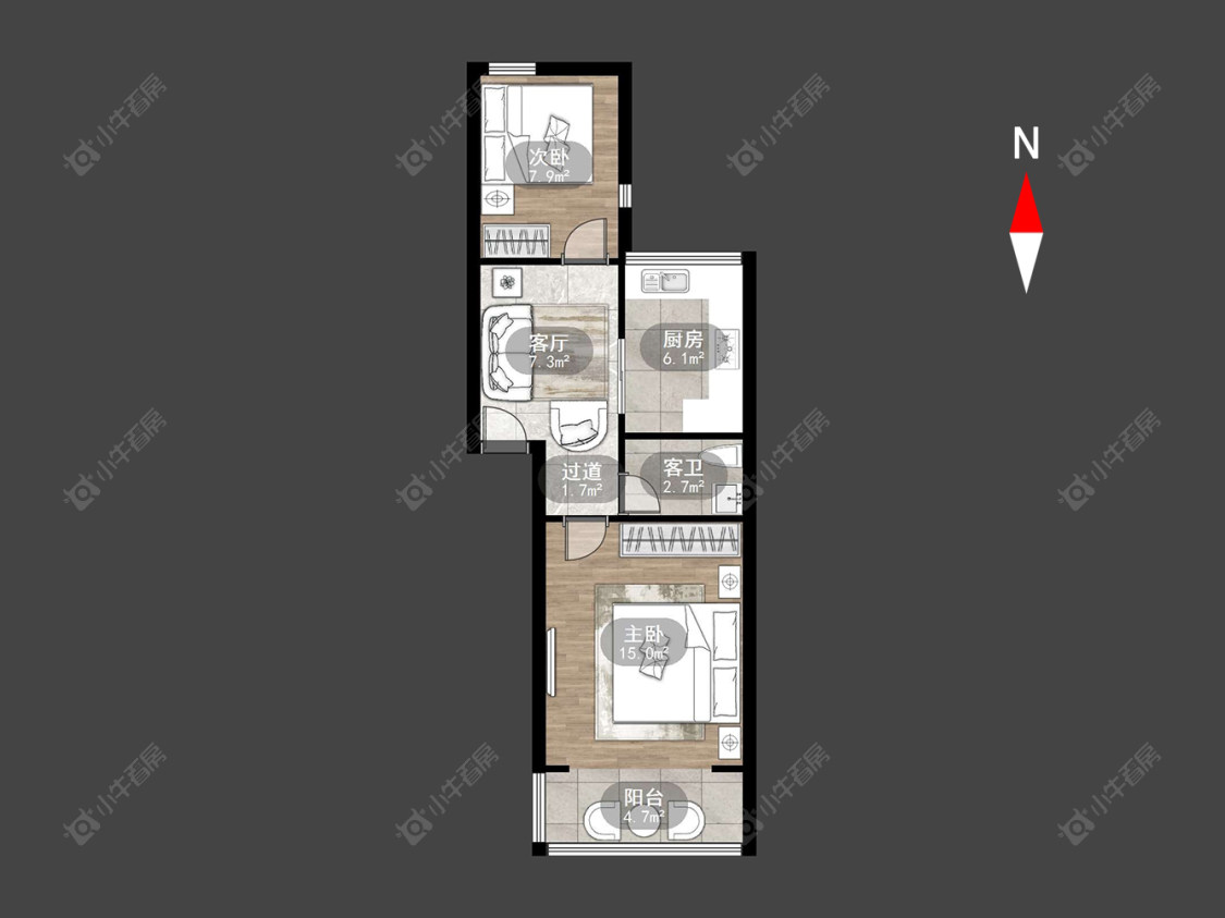 常州红梅新村在售二手房房源户型图_小牛看房