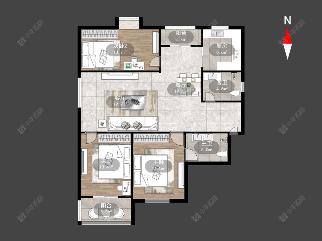 常州绿园爱舍南区在售二手房源户型图_小牛看房