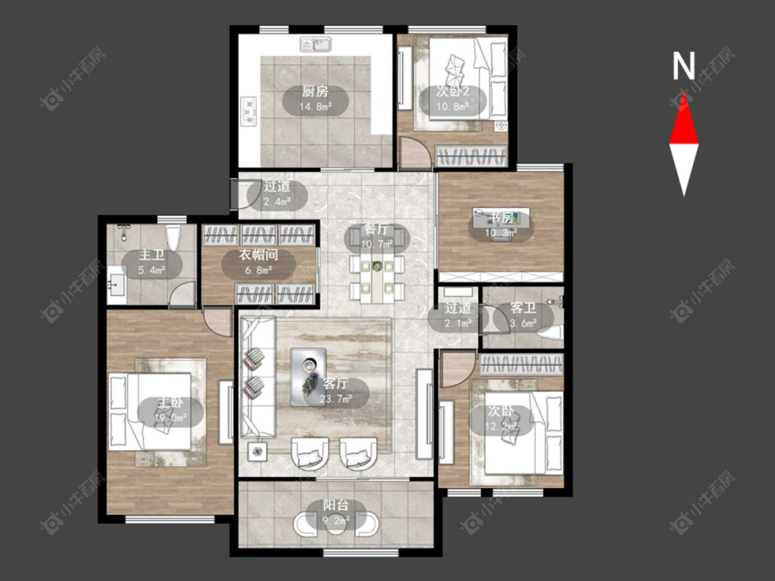 常州绿地世纪城一期在售二手房源户型图_小牛看房