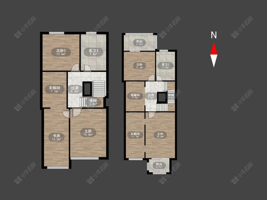常州中海锦珑湾别墅区在售二手房源户型图_小牛看房