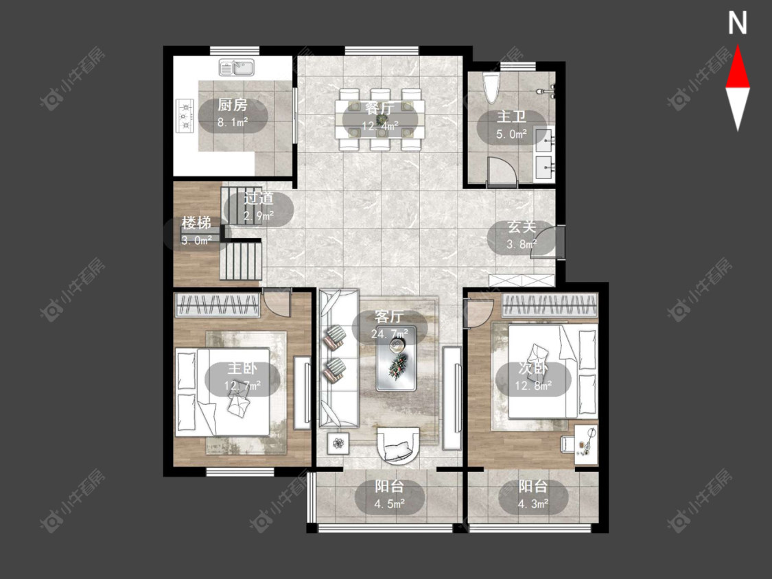 常州安阳花苑北区在售二手房源户型图_小牛看房