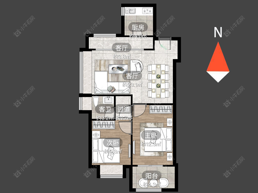路劲雅居乐城市万象房源户型图 常州路劲雅居乐城市万象在售二手房源户型图_小牛看房