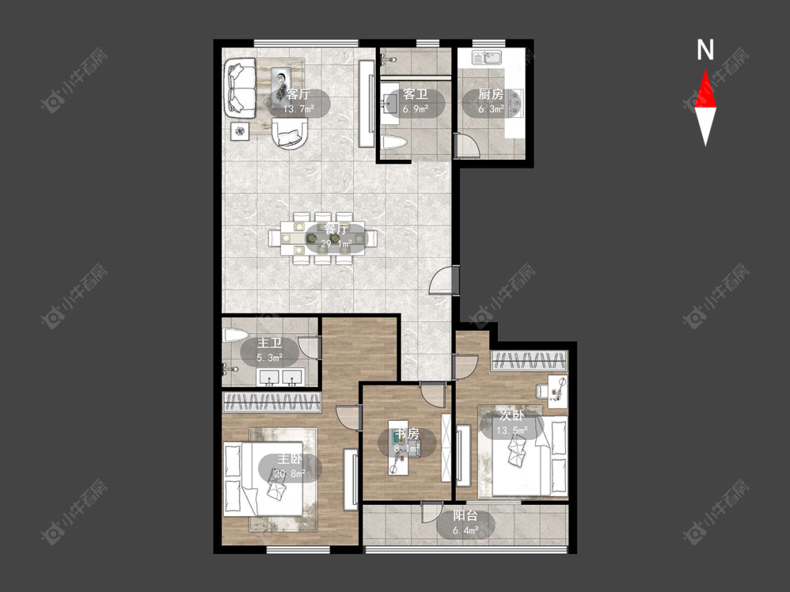 常州朗诗国际在售二手房源户型图_小牛看房