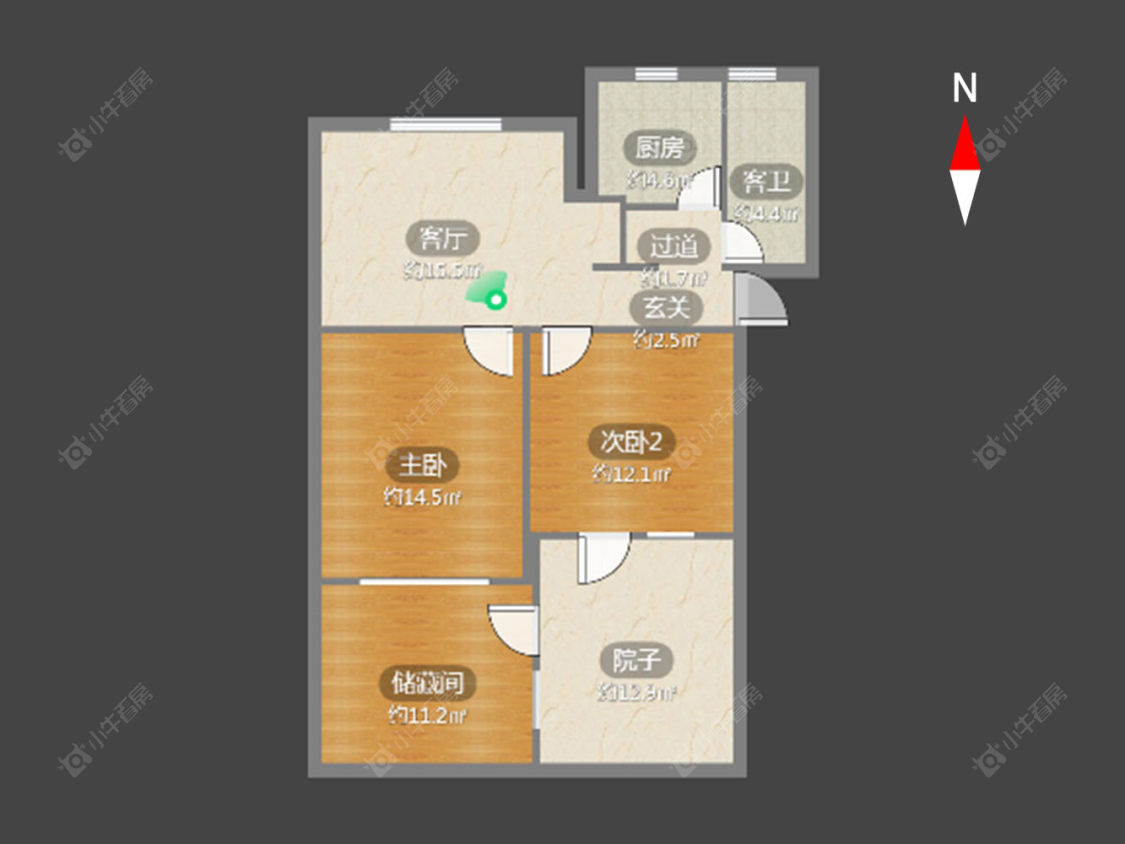 常州翠竹新村南区在售二手房源户型图_小牛看房