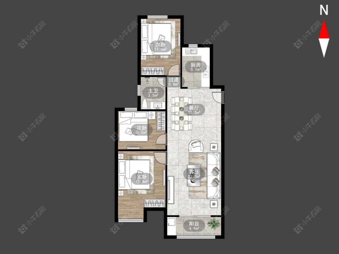 运河天地房源户型图 常州运河天地在售二手房源户型图_小牛看房
