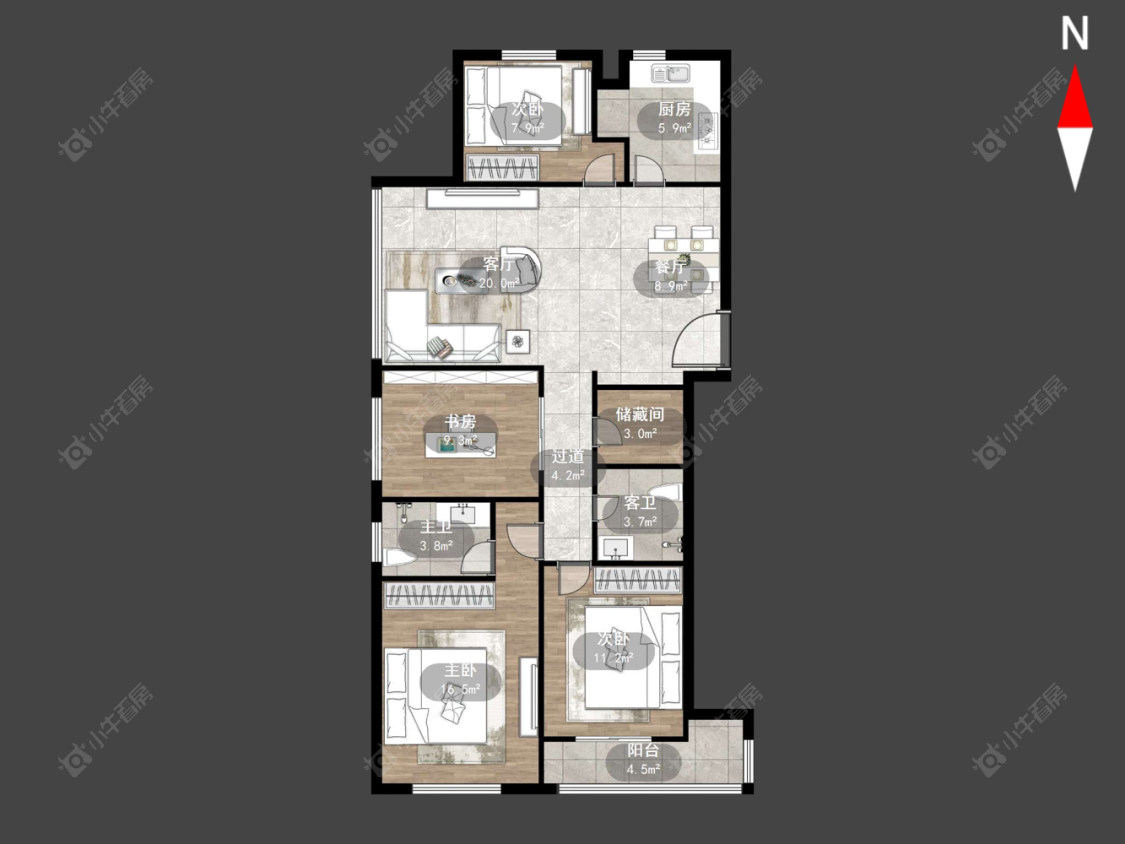 常州嘉宏盛世在售二手房源户型图_小牛看房