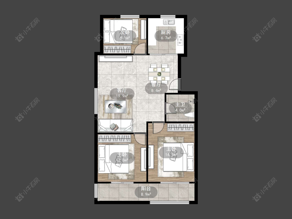 丹阳千禧花园在售二手房源户型图_小牛看房