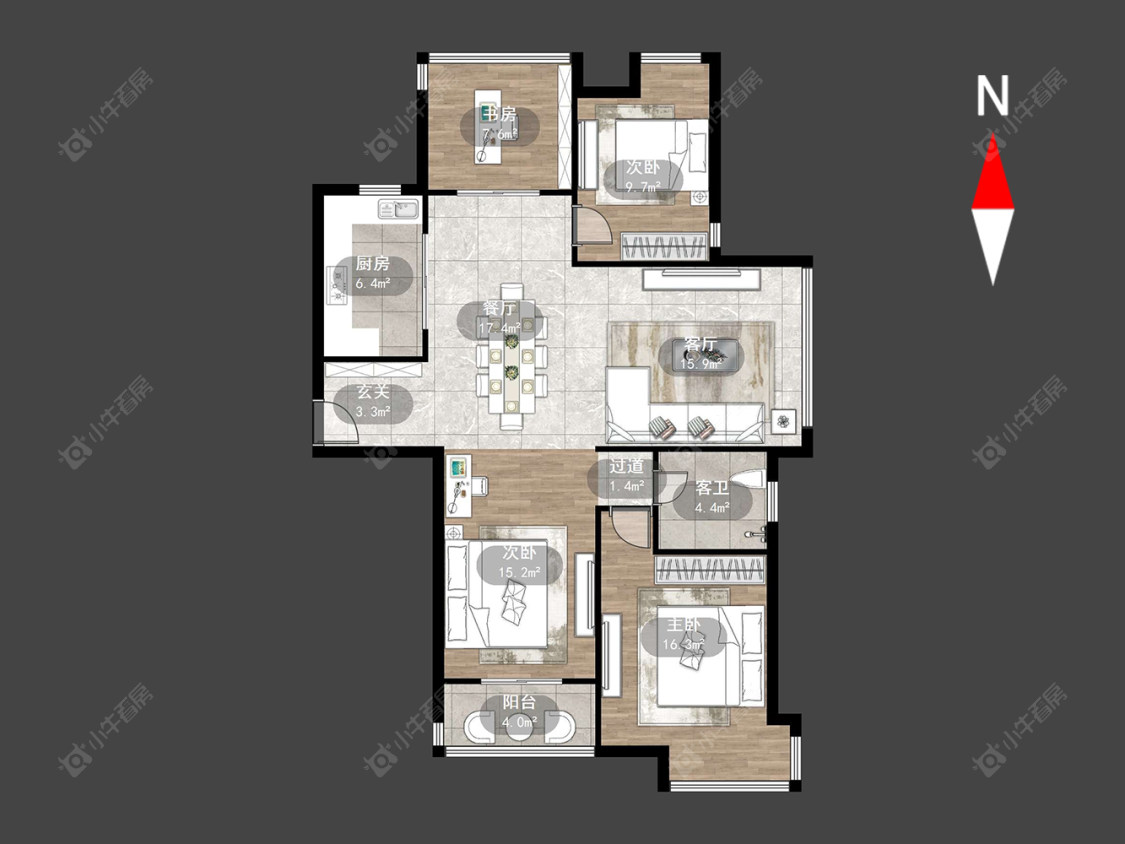 常州蓝天新苑在售二手房源户型图_小牛看房