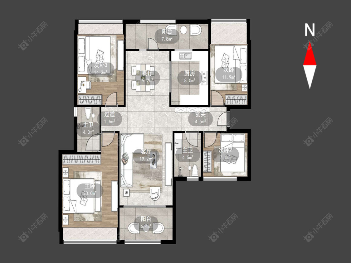 常州雅居乐星河湾在售二手房源户型图_小牛看房