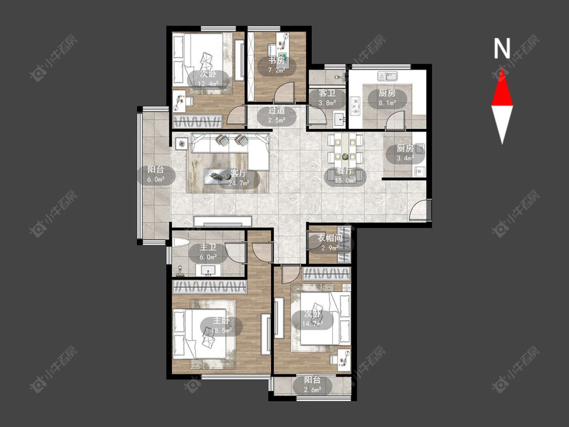 莱蒙城睿景公寓房源户型图 常州莱蒙城睿景公寓在售二手房源户型图_小牛看房