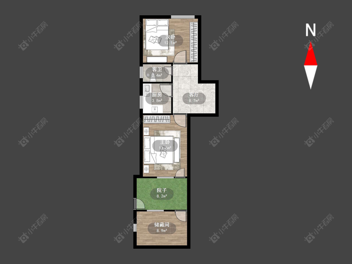 常州白云新村在售二手房房源户型图_小牛看房