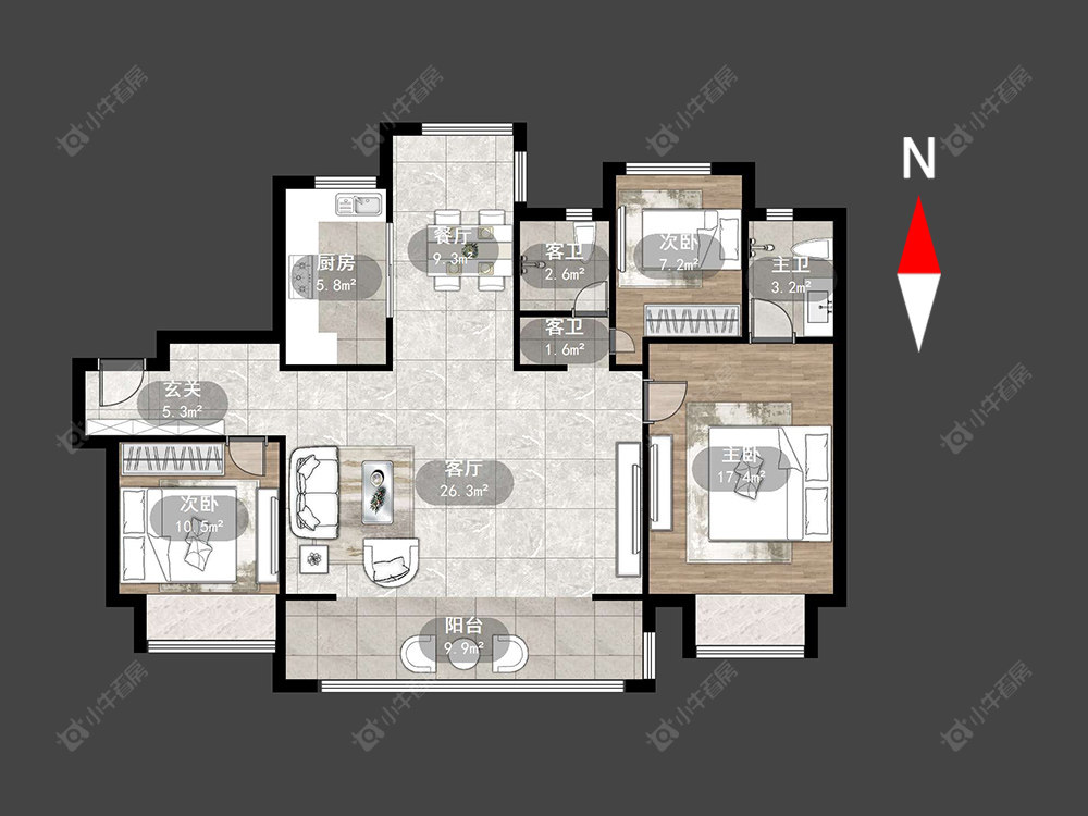碧桂园都市森林房源户型图 常州碧桂园都市森林在售二手房源户型图_小牛看房