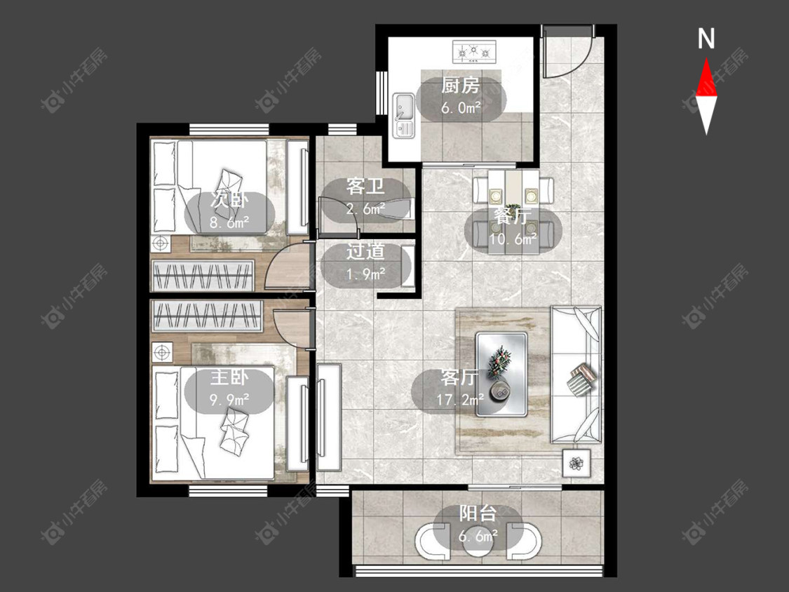 常州山水雅居在售二手房源户型图_小牛看房