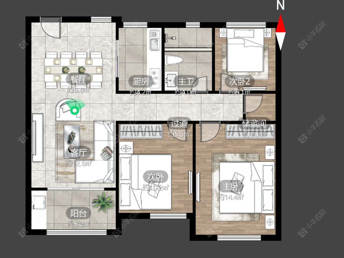 常州港龙新港城在售二手房源户型图_小牛看房