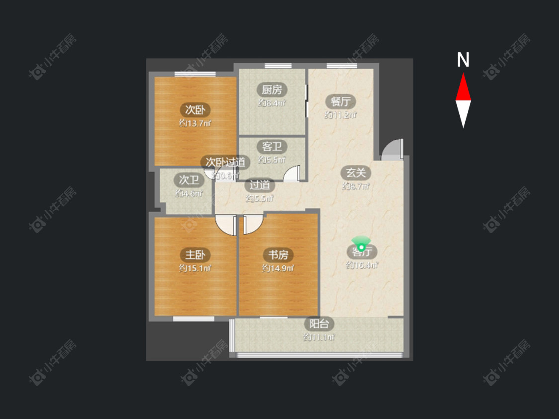 常州项家花苑在售二手房源户型图_小牛看房