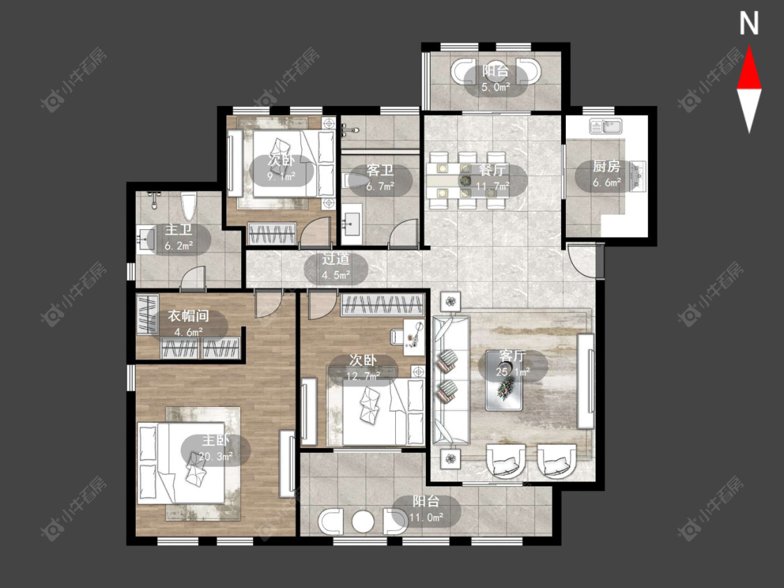 常州新城首府在售二手房源户型图_小牛看房