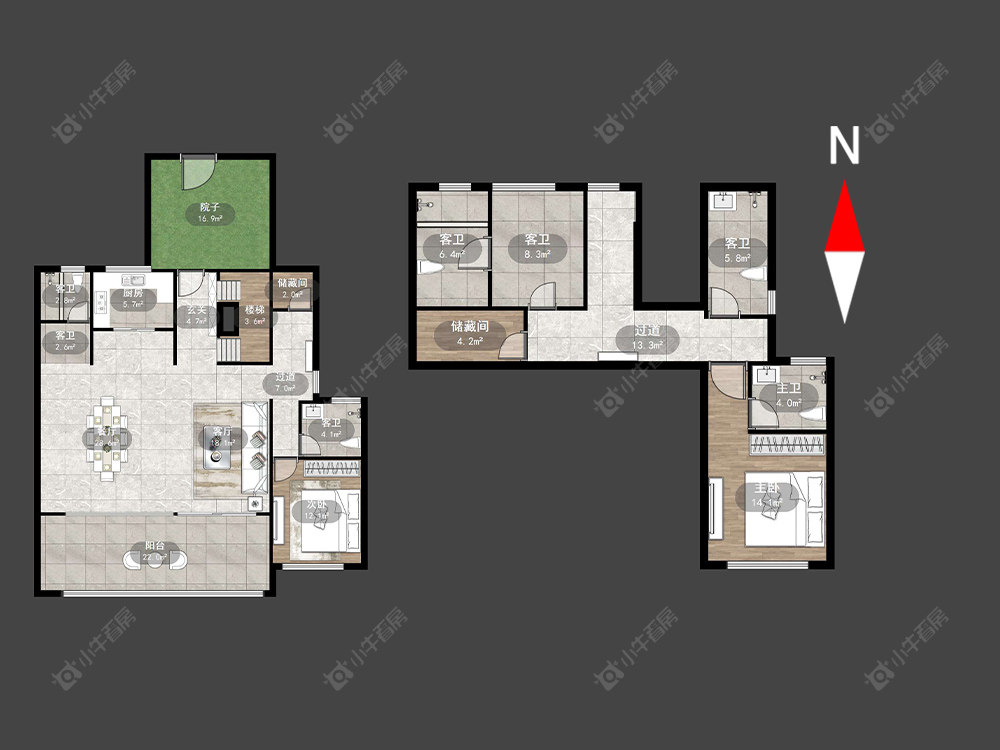 常州华盛珑悦云玺在售二手房源户型图_小牛看房