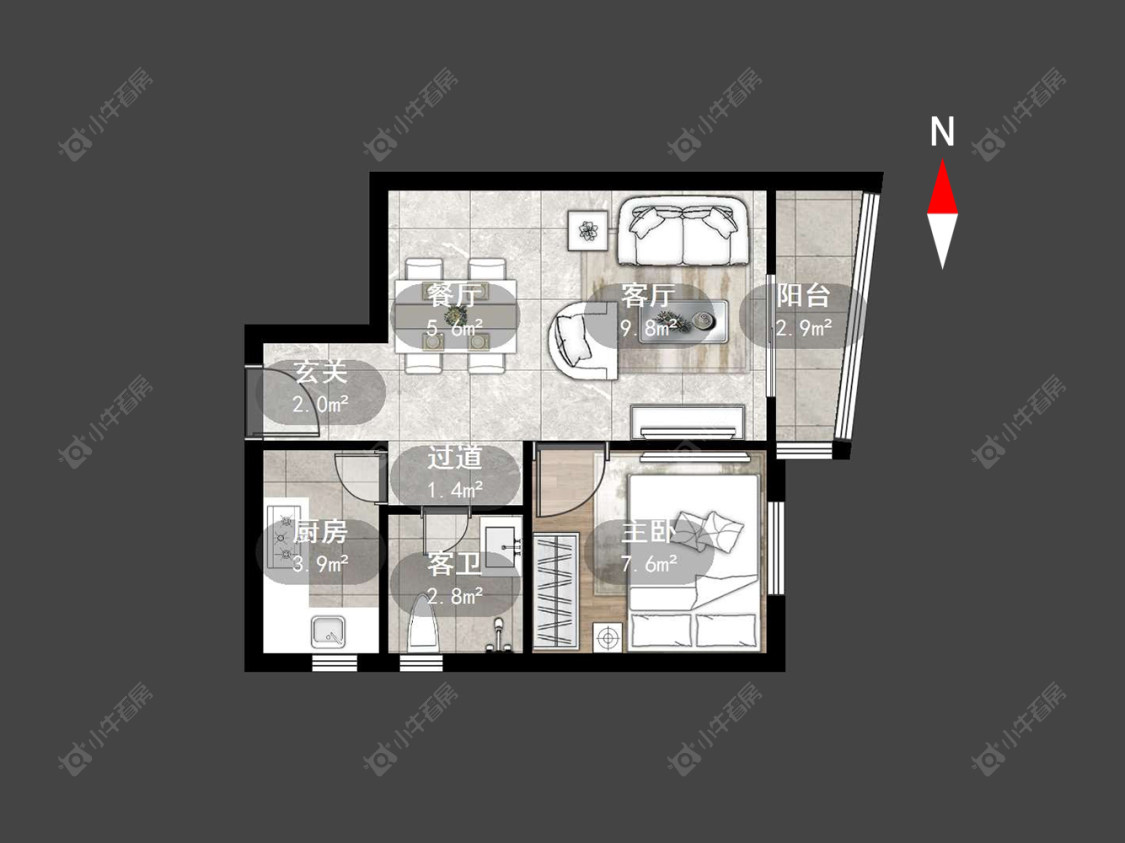 常州晋陵北苑在售二手房源户型图_小牛看房
