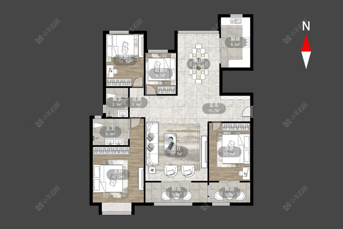 新城南都雅苑房源户型图 常州新城南都雅苑在售二手房源户型图_小牛看房
