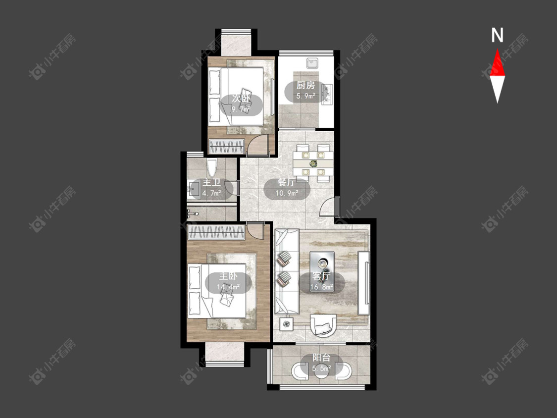 常州陈渡新苑在售二手房源户型图_小牛看房