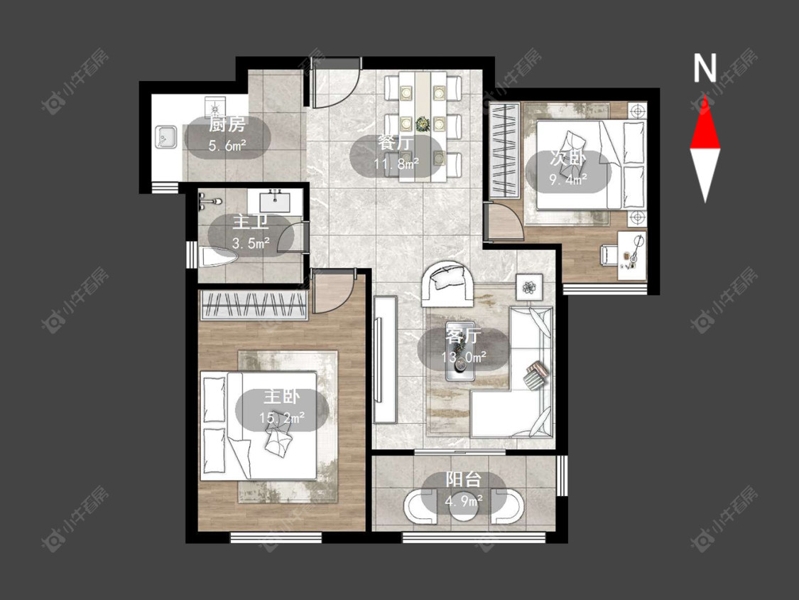 常州清水湾花园一期在售二手房源户型图_小牛看房