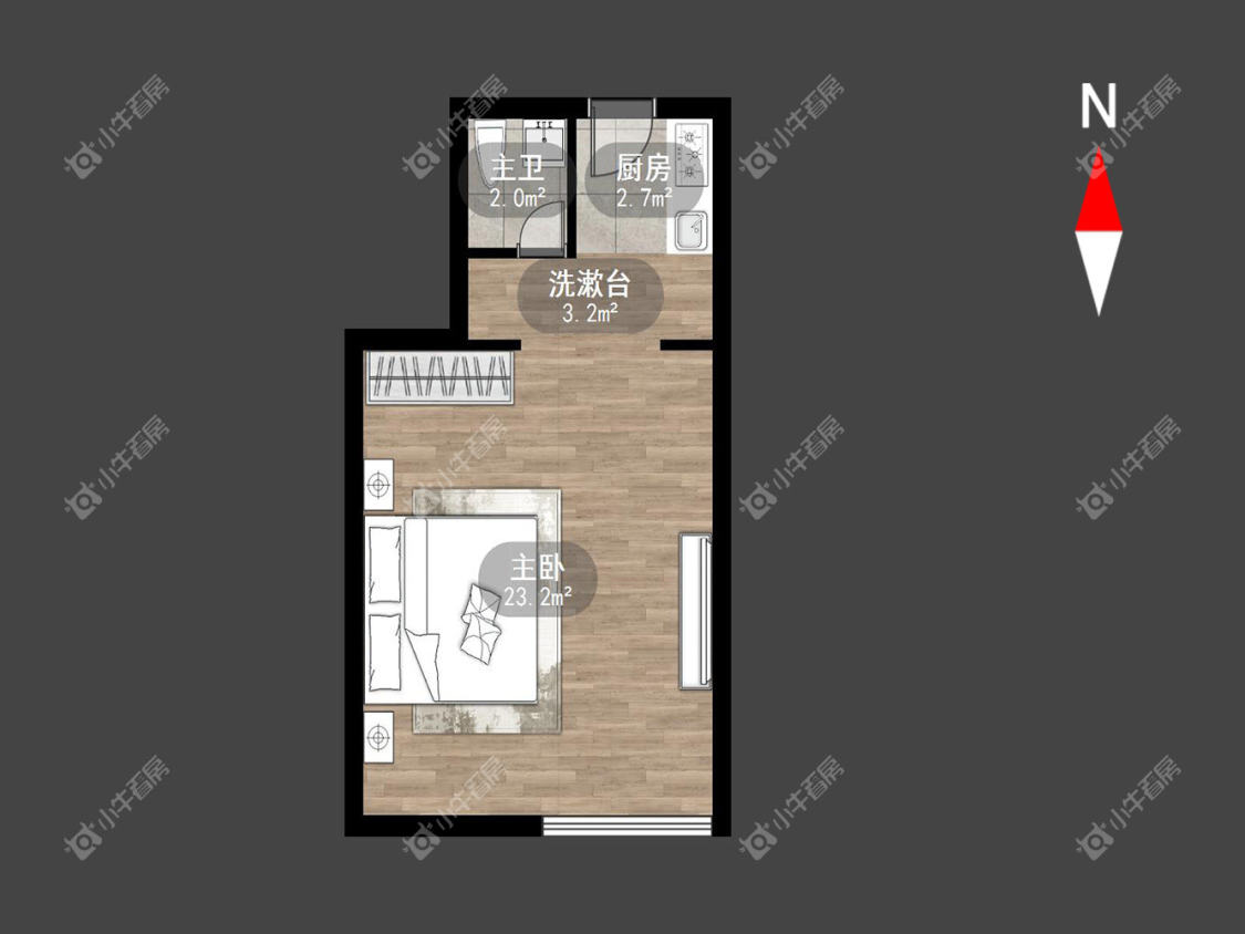 府琛商务广场房源户型图 常州府琛商务广场在租房源户型图_小牛看房