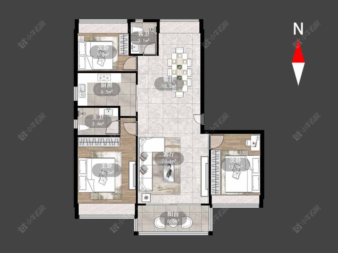 碧桂园浅水湾房源户型图 常州碧桂园浅水湾在售二手房源户型图_小牛看房