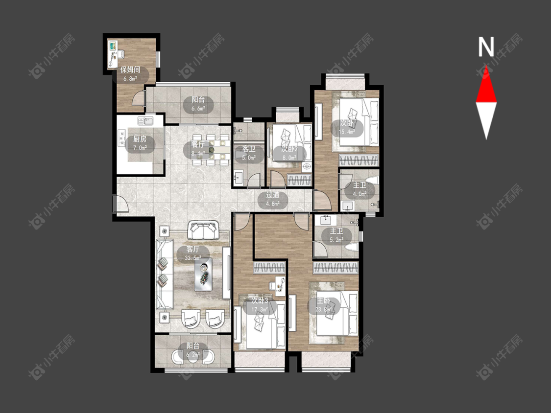常州雅居乐星河湾在售二手房源户型图_小牛看房
