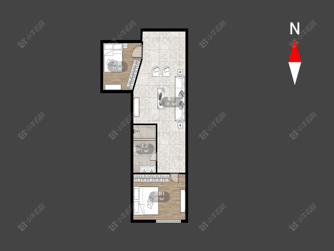 常州中惠商城在售二手房源户型图_小牛看房