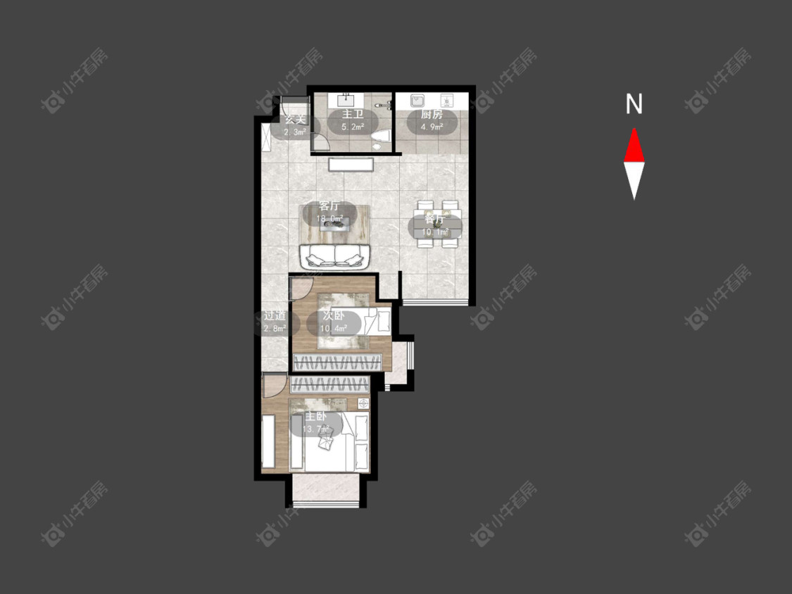 中创时代广场房源户型图 常州中创时代广场在售二手房源户型图_小牛看房