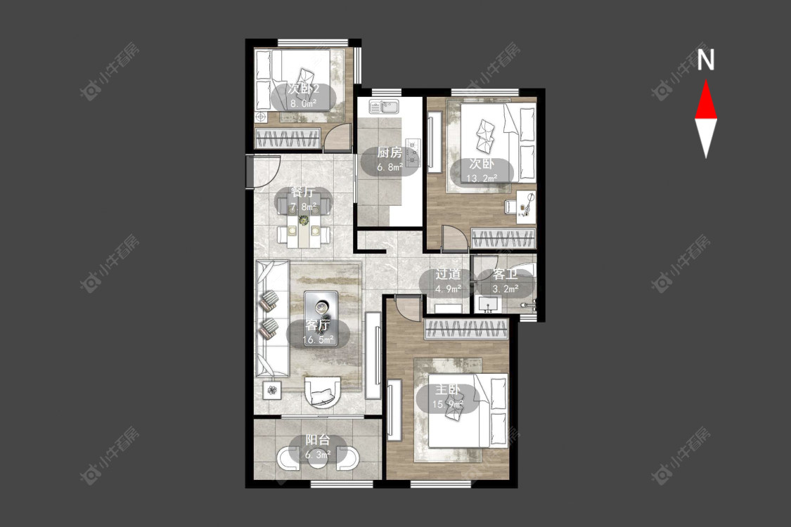绿地峰云汇房源户型图 常州绿地峰云汇在售二手房源户型图_小牛看房