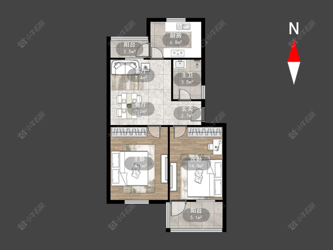 常州剑湖街东区在售二手房源户型图_小牛看房