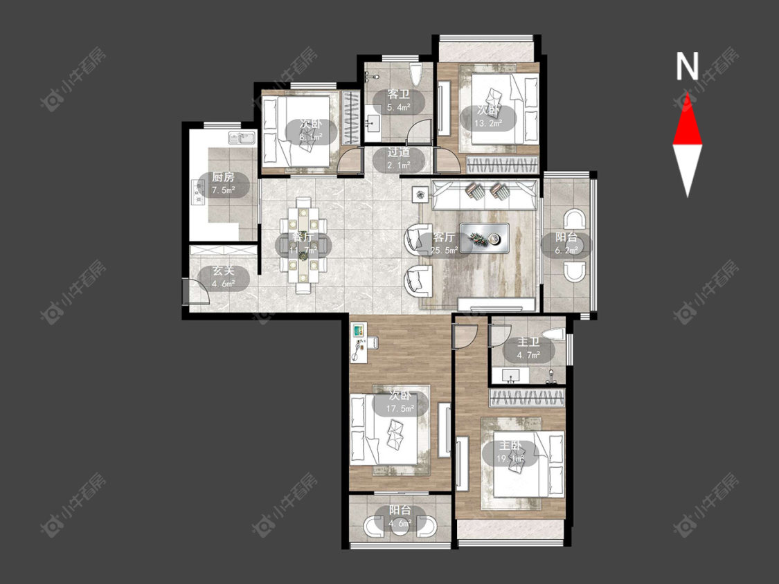 常州天隽峰在售二手房源户型图_小牛看房
